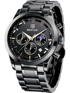 Stylish Men's Analog Quartz Chronograph Watch - Waterproof, Casual & Business